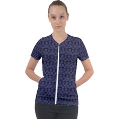 Fu Manchu Short Sleeve Zip Up Jacket by Sparkle