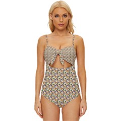 Fun Knot Front One-piece Swimsuit by Sparkle