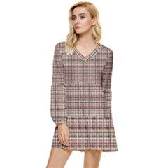 Frio Tiered Long Sleeve Mini Dress