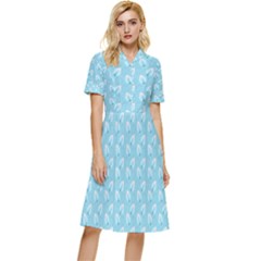 Frozen Forest Button Top Knee Length Dress