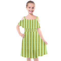 Geared Sound Kids  Cut Out Shoulders Chiffon Dress