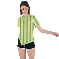 Geared Sound Asymmetrical Short Sleeve Sports Tee by Sparkle