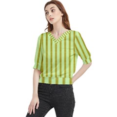 Geared Sound Quarter Sleeve Blouse