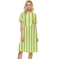 Geared Sound Button Top Knee Length Dress by Sparkle