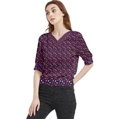 Garden Wall Quarter Sleeve Blouse