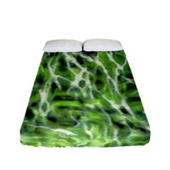 Green Desire Fitted Sheet (full/ Double Size) by DimitriosArt