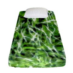 Green Desire Fitted Sheet (single Size) by DimitriosArt