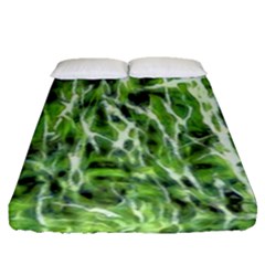 Green Desire Fitted Sheet (queen Size) by DimitriosArt