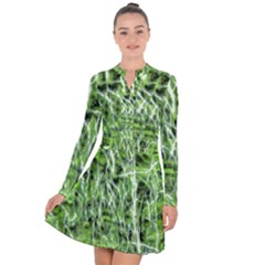 Green Desire Long Sleeve Panel Dress by DimitriosArt