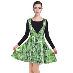 Green Desire Plunge Pinafore Dress by DimitriosArt