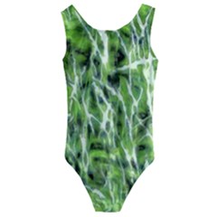 Green Desire Kids  Cut-out Back One Piece Swimsuit by DimitriosArt