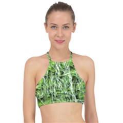 Green Desire Racer Front Bikini Top by DimitriosArt