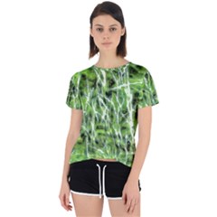 Green Desire Open Back Sport Tee by DimitriosArt