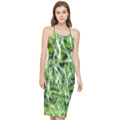 Green Desire Bodycon Cross Back Summer Dress by DimitriosArt