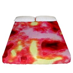 Requiem  Of The Red Stars Fitted Sheet (king Size) by DimitriosArt