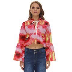 Requiem  Of The Red Stars Boho Long Bell Sleeve Top