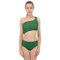 Forest Tulips Groowing To Reach The Divine Sky Pop-culture Spliced Up Two Piece Swimsuit by pepitasart