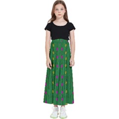 Forest Tulips Groowing To Reach The Divine Sky Pop-culture Kids  Flared Maxi Skirt by pepitasart