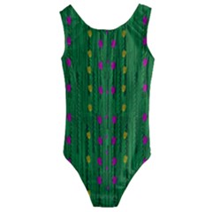 Forest Tulips Groowing To Reach The Divine Sky Pop-culture Kids  Cut-out Back One Piece Swimsuit by pepitasart