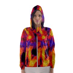 Requiem  Of The Lava  Stars Women s Hooded Windbreaker by DimitriosArt