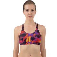 Requiem  Of The Lava  Stars Back Web Sports Bra by DimitriosArt