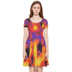 Requiem  Of The Lava  Stars Inside Out Cap Sleeve Dress