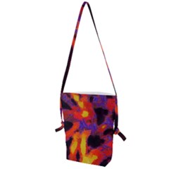 Requiem  Of The Lava  Stars Folding Shoulder Bag by DimitriosArt