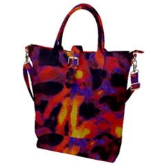 Requiem  Of The Lava  Stars Buckle Top Tote Bag by DimitriosArt