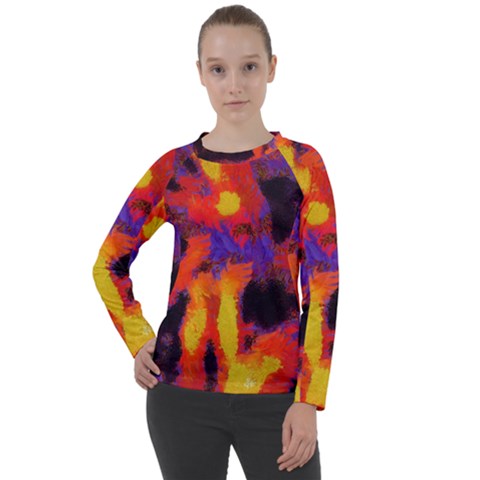 Requiem  Of The Lava  Stars Women s Long Sleeve Raglan Tee by DimitriosArt