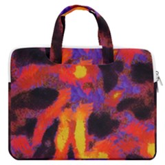 Requiem  Of The Lava  Stars Macbook Pro13  Double Pocket Laptop Bag by DimitriosArt