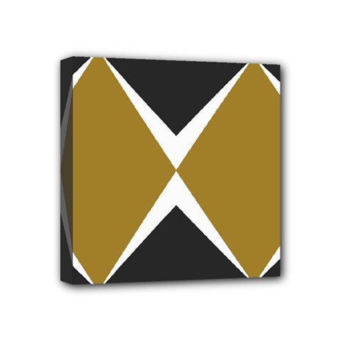 Abstract Pattern Geometric Backgrounds   Mini Canvas 4  X 4  (stretched) by Eskimos