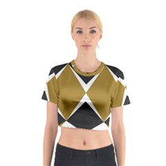 Abstract pattern geometric backgrounds   Cotton Crop Top