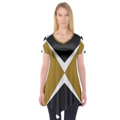 Abstract Pattern Geometric Backgrounds   Short Sleeve Tunic  by Eskimos