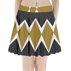 Abstract pattern geometric backgrounds   Pleated Mini Skirt