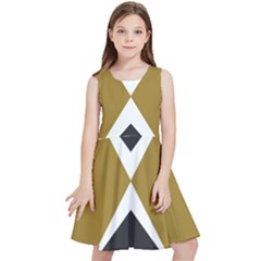 Abstract pattern geometric backgrounds   Kids  Skater Dress