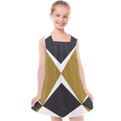 Abstract Pattern Geometric Backgrounds   Kids  Cross Back Dress by Eskimos