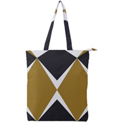 Abstract pattern geometric backgrounds   Double Zip Up Tote Bag