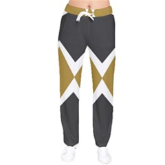 Abstract pattern geometric backgrounds   Women velvet Drawstring Pants