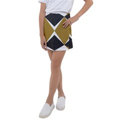 Abstract pattern geometric backgrounds   Kids  Tennis Skirt