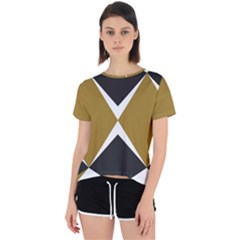 Abstract Pattern Geometric Backgrounds   Open Back Sport Tee by Eskimos