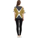 Abstract pattern geometric backgrounds   One Shoulder Cut Out Tee View2