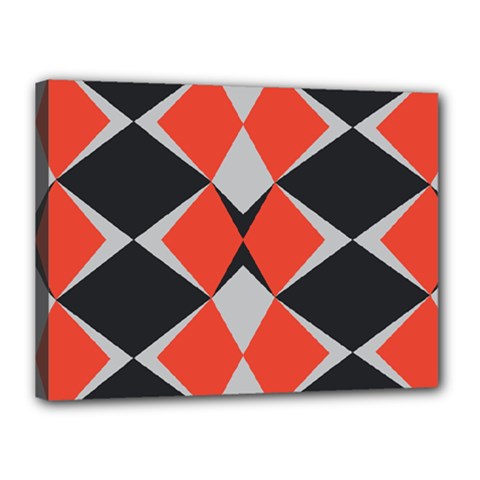 Abstract Pattern Geometric Backgrounds   Canvas 16  X 12  (stretched) by Eskimos