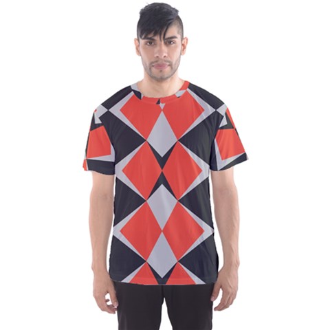 Abstract Pattern Geometric Backgrounds   Men s Sport Mesh Tee by Eskimos