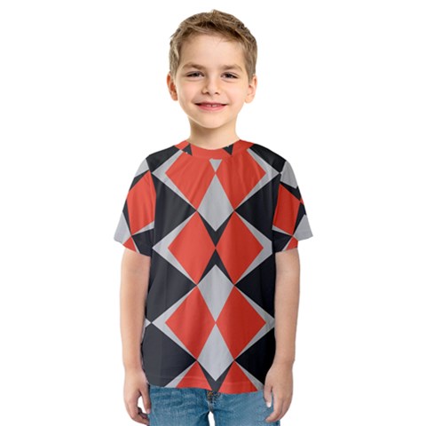 Abstract Pattern Geometric Backgrounds   Kids  Sport Mesh Tee by Eskimos