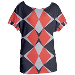 Abstract Pattern Geometric Backgrounds   Women s Oversized Tee by Eskimos