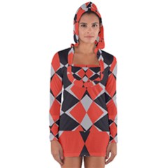 Abstract Pattern Geometric Backgrounds   Long Sleeve Hooded T-shirt by Eskimos