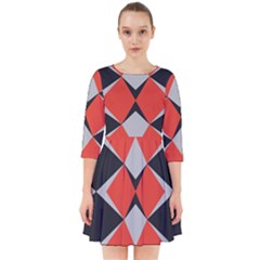 Abstract Pattern Geometric Backgrounds   Smock Dress