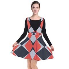 Abstract Pattern Geometric Backgrounds   Plunge Pinafore Dress