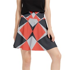 Abstract Pattern Geometric Backgrounds   Waistband Skirt