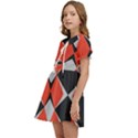 Abstract pattern geometric backgrounds   Kids  Sweet Collar Dress View3